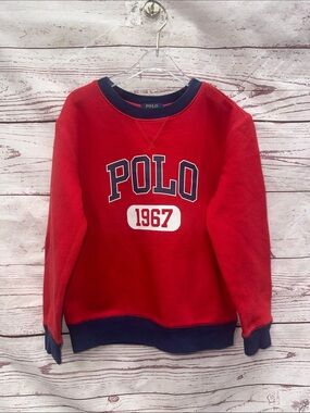 Polo 1967 Red Crewneck Sweatshirt Size 7